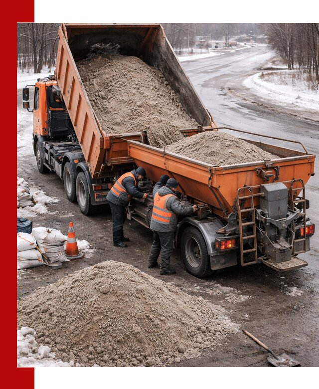 Поставка и вывоз пескосоля в Ялуторовске оптом и в розницу