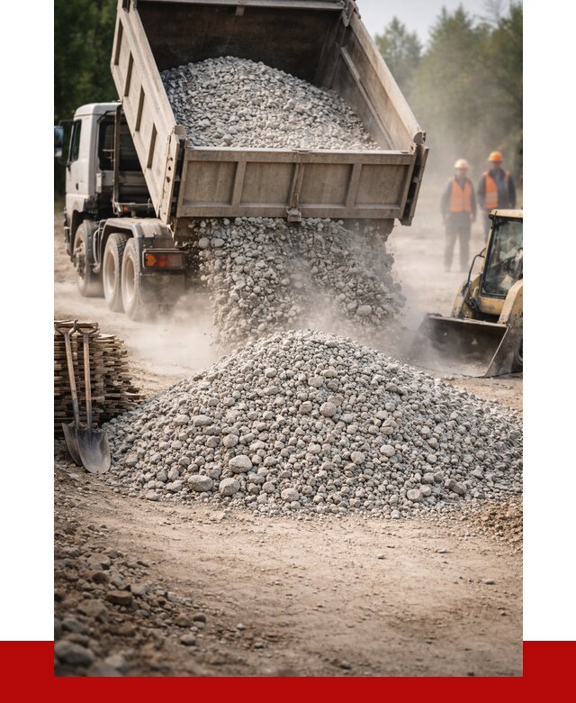 Купить дробленый бетон в Ялуторовске от 1756 р./куб | ПРОНЕРУДЛтр