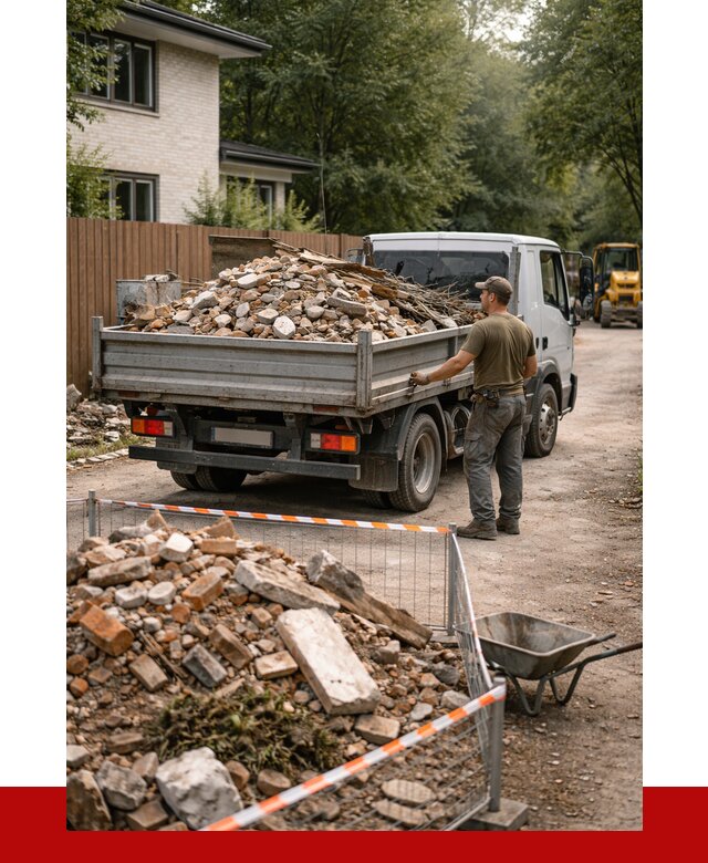 Вывоз строительного мусора с погрузкой в Ялуторовске от 7747 р | ПРОНЕРУДЛтр