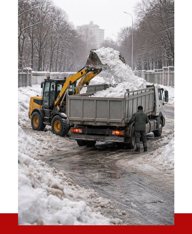 Вывоз снега с погрузкой в Ялуторовске от 3615 р. ПРОНЕРУДЛтр