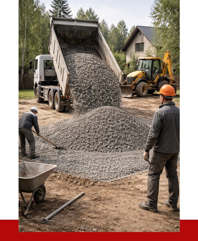 Отсыпка участка щебнем в Ялуторовске от 6714 р. ПРОНЕРУДЛтр