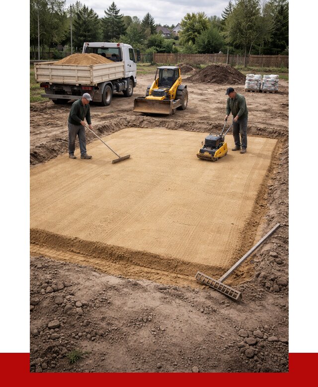 Устройство песчаной подушки в Ялуторовске от 4648 р. ПРОНЕРУДЛтр