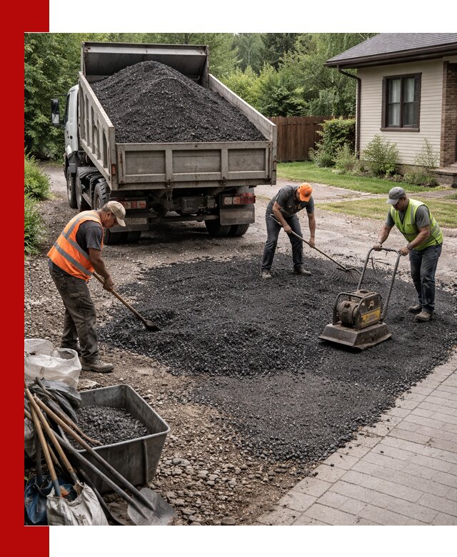 Асфальтовая крошка для двора с доставкой в Ялуторовске